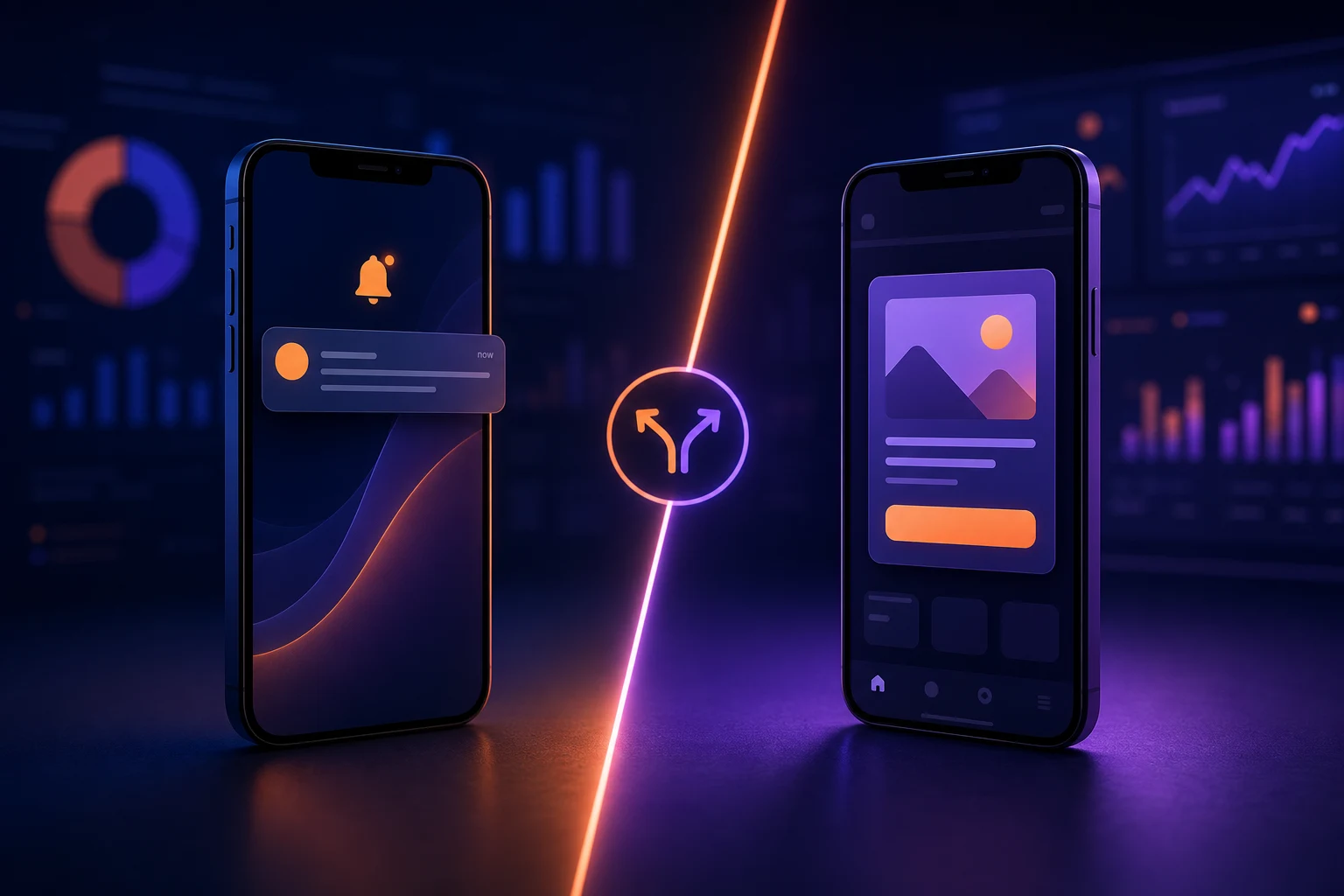 MoEngage push vs in-app messaging: when to use each