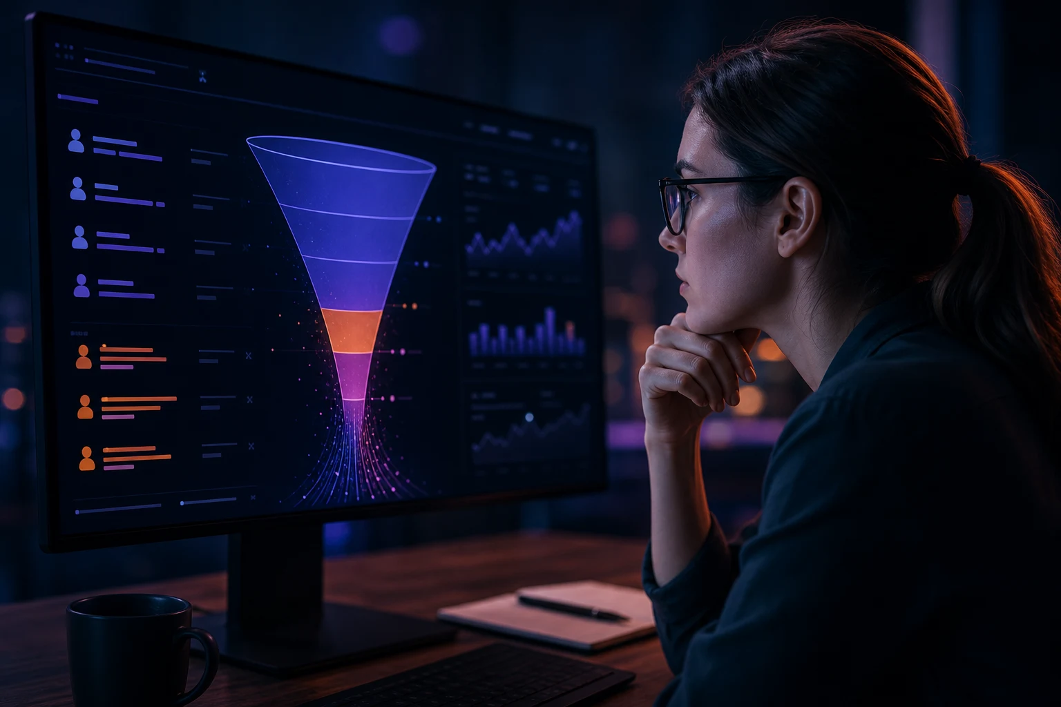 Diagnosing funnel drop-off with real user event data